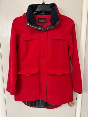 Pendleton Red Utility Jacket with black Trim